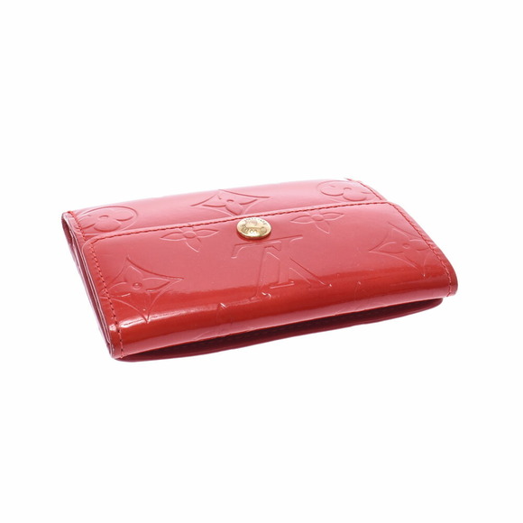 Louis Vuitton Vernis Patent Ludlow Wallet Rouge Monogram Case - Picture 9 of 12